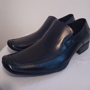 STEVE MADDEN size 9.5M black leather Bifff loafer slip on in box